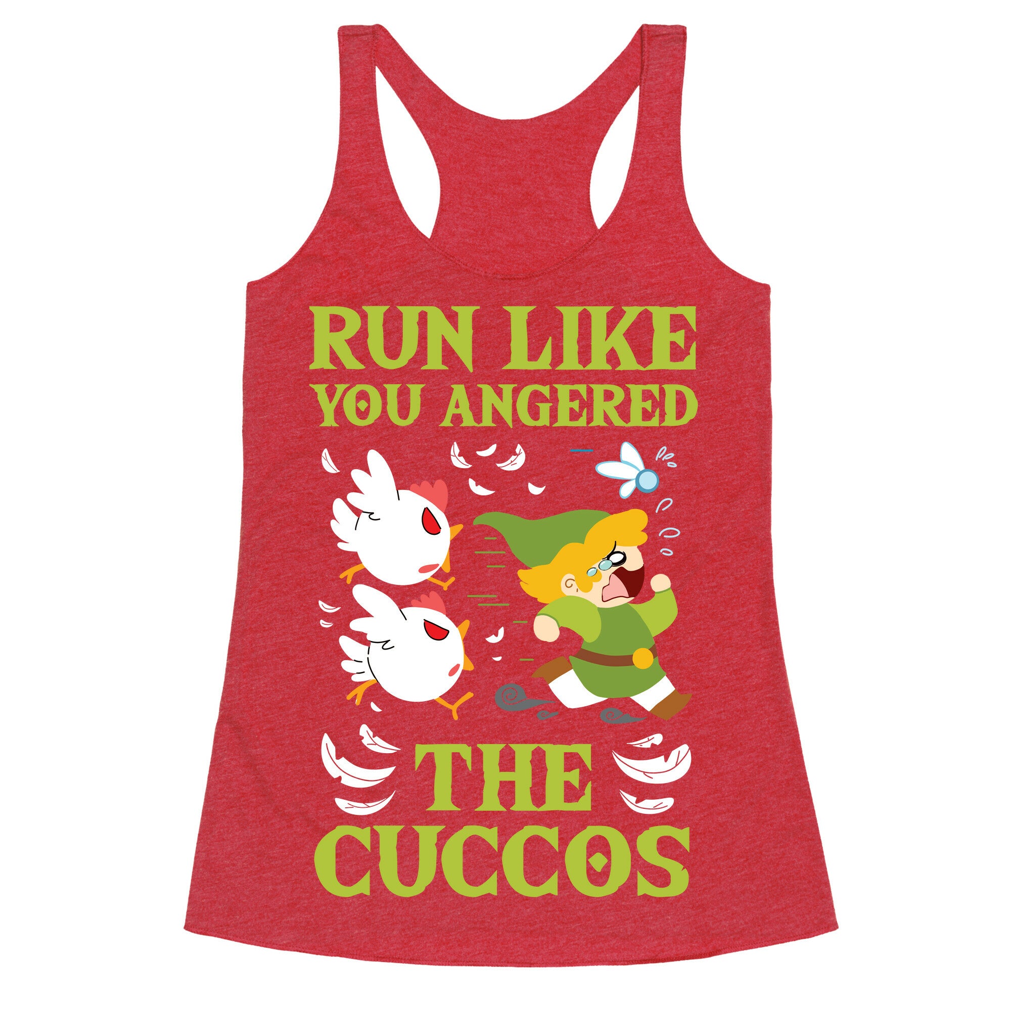 Run Like You Angered The Cuccos Racerback Tank